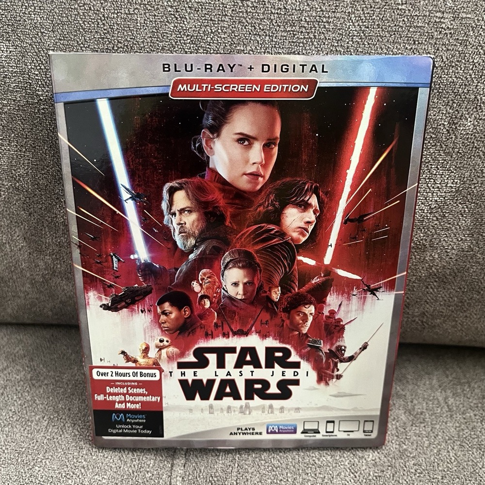 Star Wars: The Last Jedi Episode VIII On Bl (Blu-ray, 2017) New Factory Sealed!